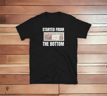 Load image into Gallery viewer, Started From The Bottom  Food Stamp 80&#39;s 90&#39;s shirt Short-Sleeve Unisex T-Shirt
