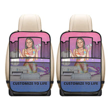 Load image into Gallery viewer, Personalized Bright and Colorful  Set of 2 Car Back Seat Organizers custom With Pockets For Storage Perfect Road Trip Car Accessories For Kids
