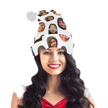 Load image into Gallery viewer, Personalized Photo Customized Christmas Hat, Personalized Christmas Hats for Children, Customizable Adult Christmas Hat, Personalized Family Christmas Hat

