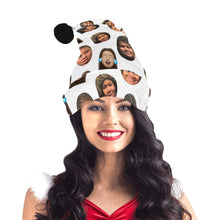 Load image into Gallery viewer, Personalized Photo Customized Christmas Hat, Personalized Christmas Hats for Children, Customizable Adult Christmas Hat, Personalized Family Christmas Hat
