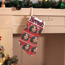 Load image into Gallery viewer, Christmas Photo Stocking Personalized with Name 19&quot; Multiple Face or just about anything you like  | Custom Christmas Funny Stocking Gifts for Family, Friends
